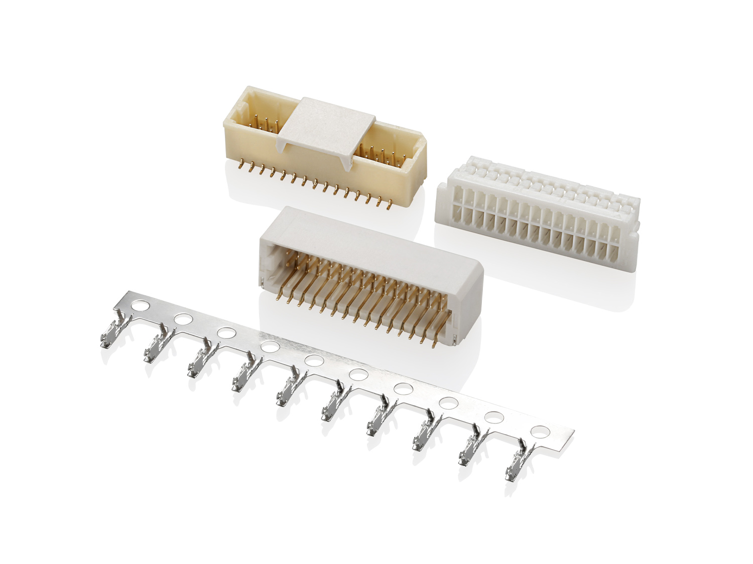 1002 Double Row Series 1.00mm Pitch (.039＂) 线对板连接器