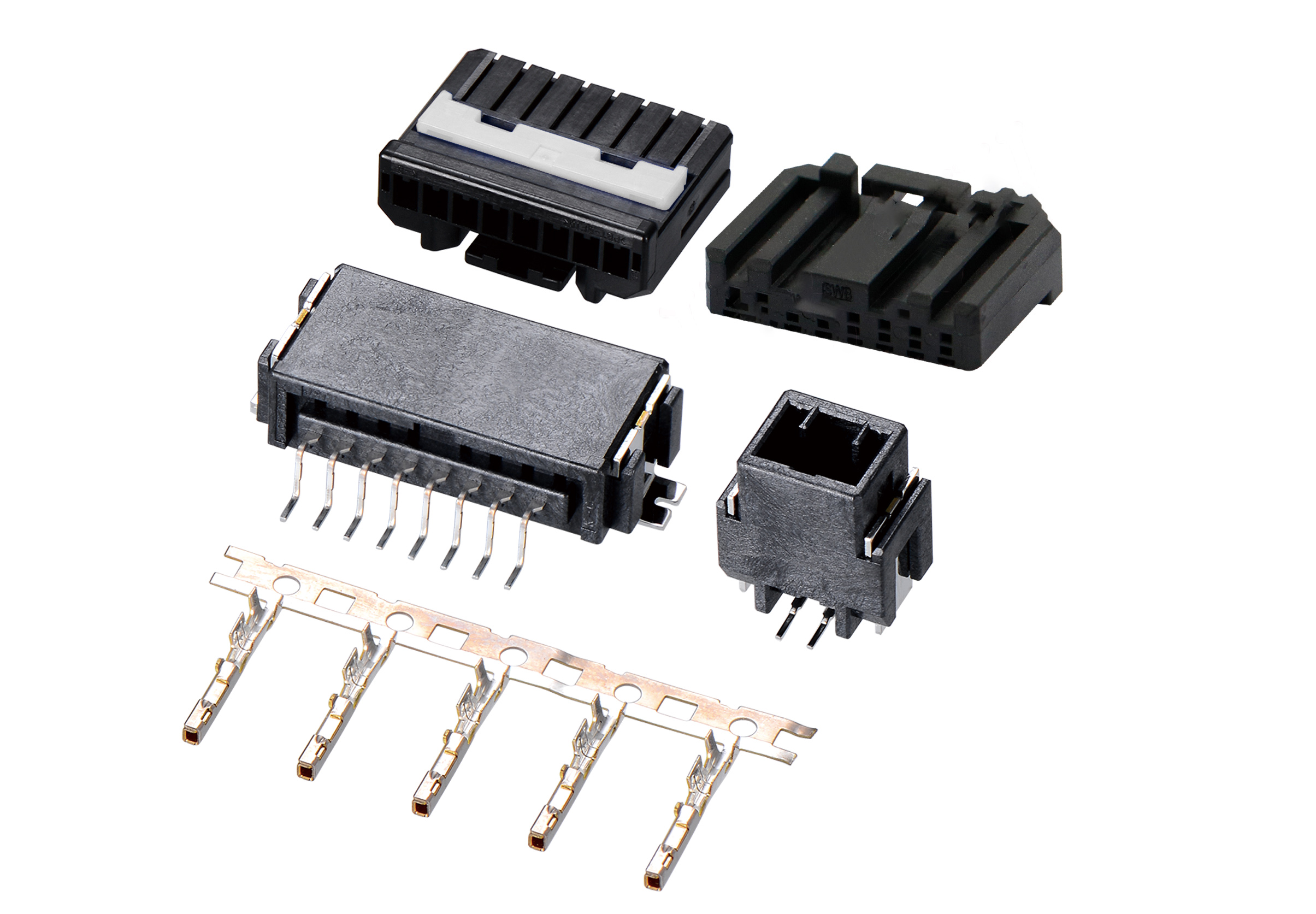 2024  Single Row Series 2.00mm Pitch (.079＂) 车用二次锁扣连接器